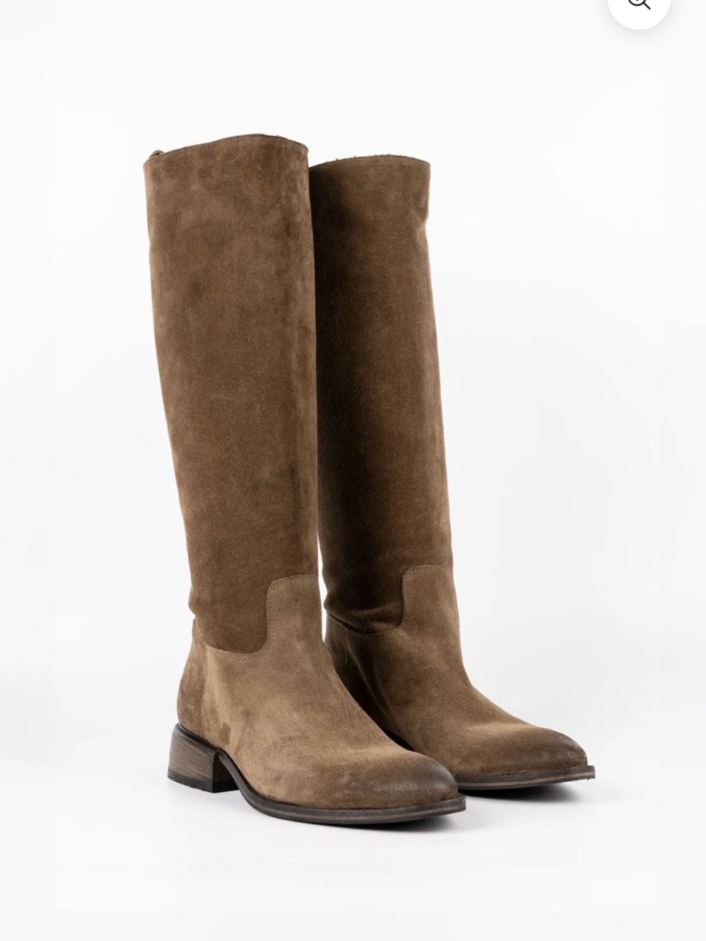 Style: Giada Over-the-Knee Suede Boots in Brown